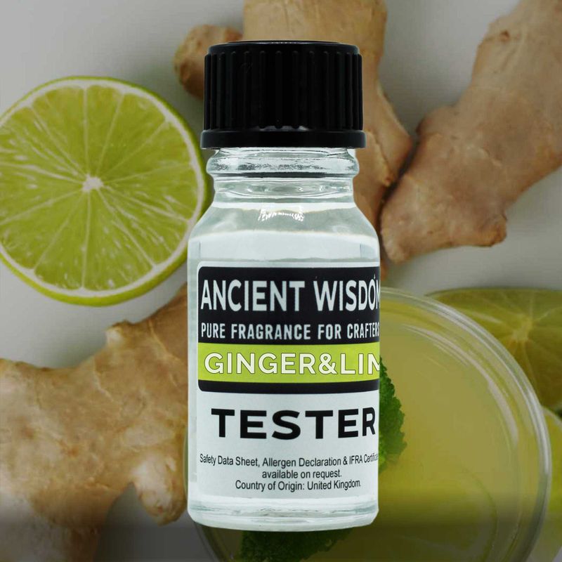 Doftolja Tester 10ml - Ingefära & Lime