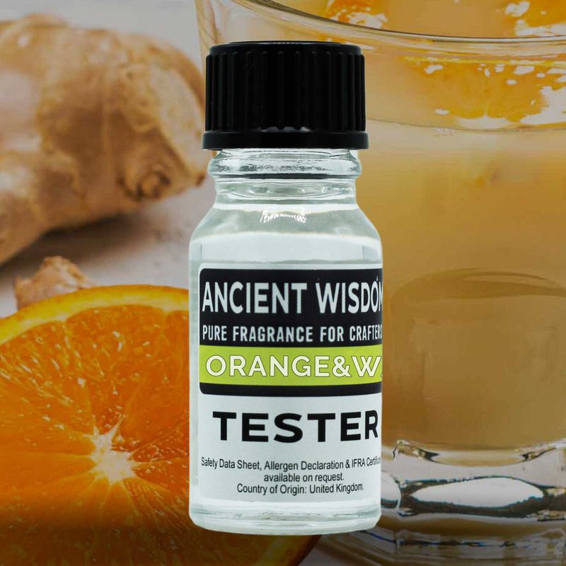 Doftolja Tester 10ml - Apelsin & Varm Ingefära