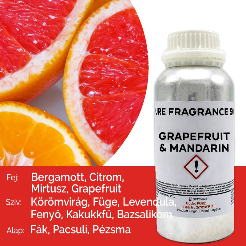 Grapefrukt & Mandarin Ren Doftolja - 500ml