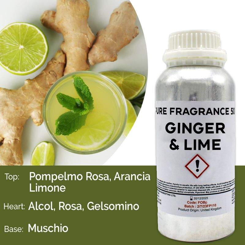 Ingefära & Lime Ren Doftolja - 500ml