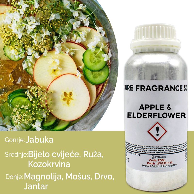 Äpple & Fläderblomma Ren Doftolja - 500ml