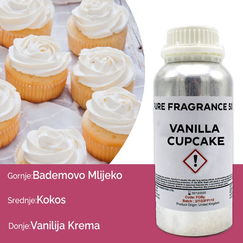 Vanilj Cupcake Ren Doftolja - 500ml