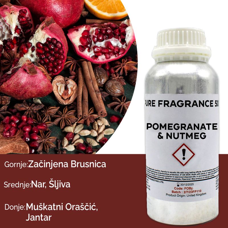 Granatäpple & Muskot Ren Doftolja - 500ml