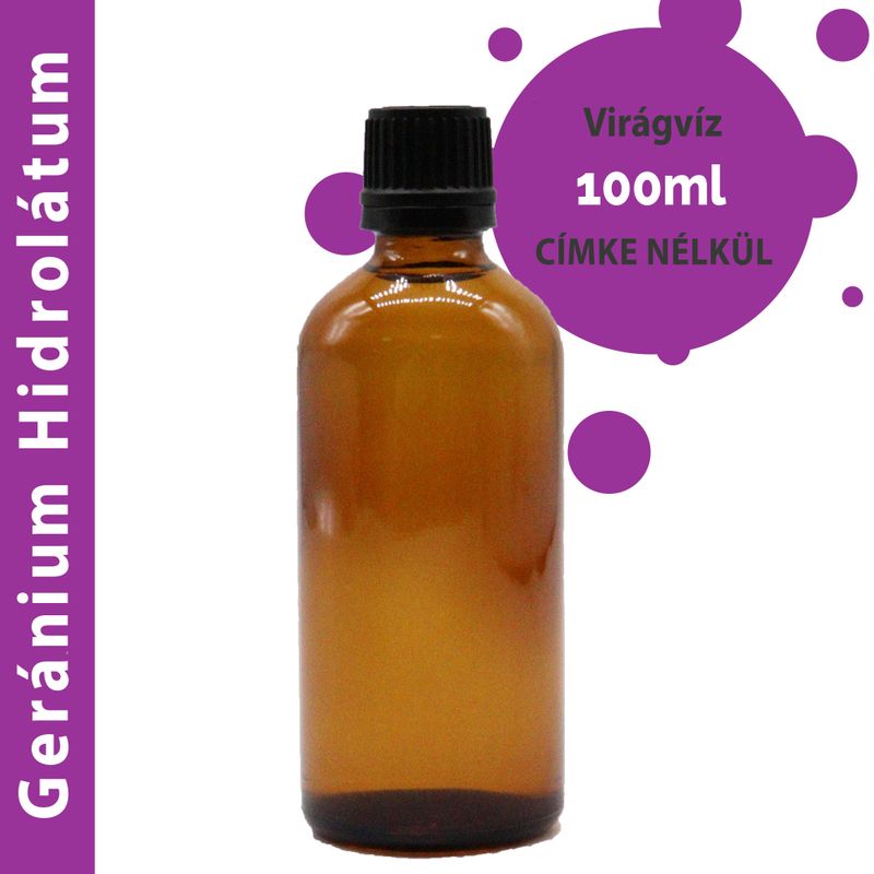 Pelargon Hydrolat Blomvatten 100ml - Utan Etikett