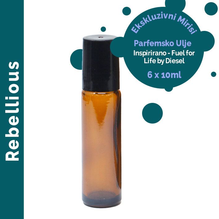 Rebellisk Parfymerade Roll-On Oljor 10ml - Utan Etikett