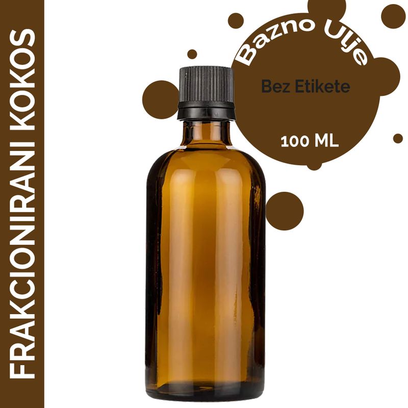 Fraktionerad Kokosnöt Basolja 100ml - Utan Etikett
