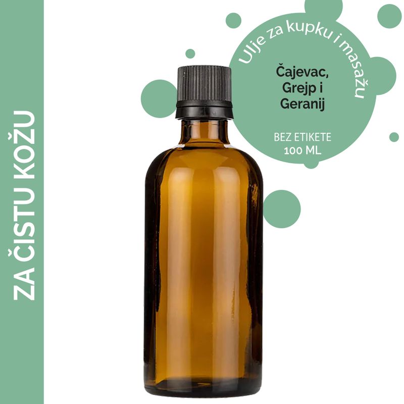 Klar Hud Massageolja - 100ml - Utan Etikett
