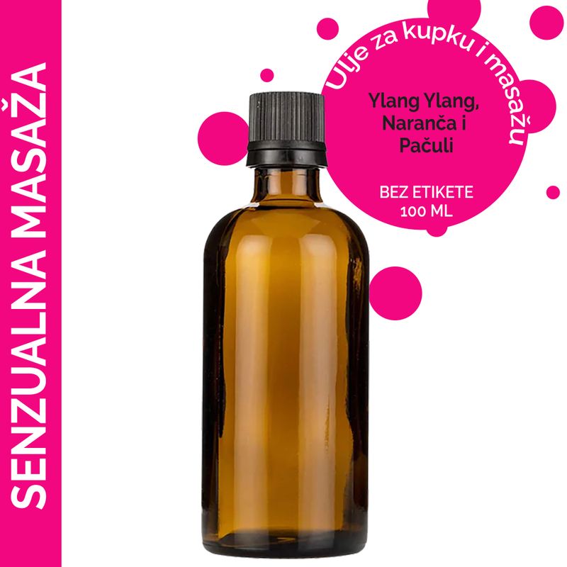 Sensuell Massageolja - 100ml - Utan Etikett