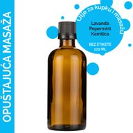 Avkopplande Massageolja - 100ml - Utan Etikett