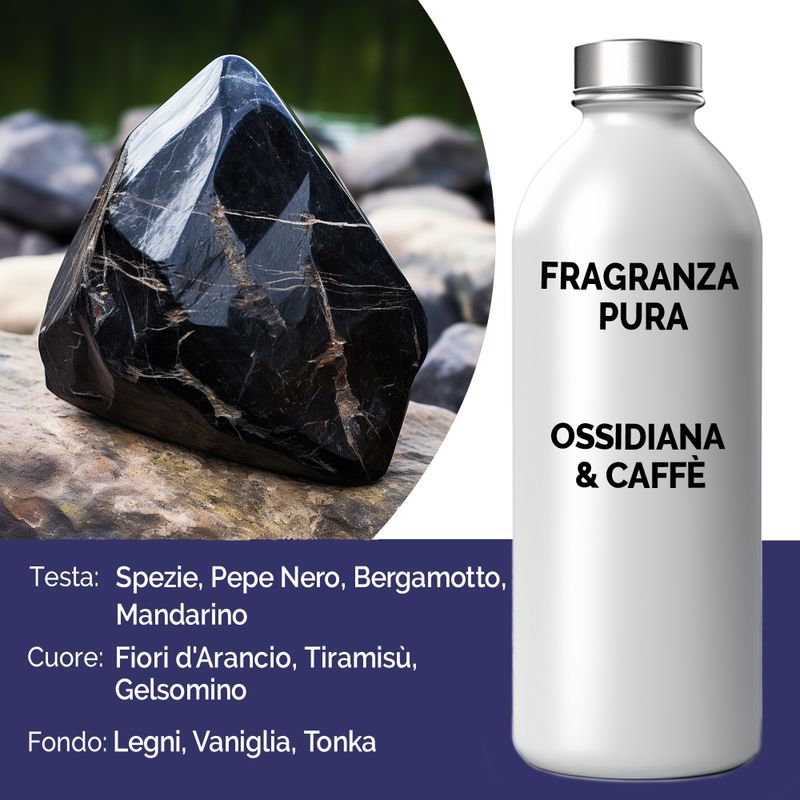 Obsidian & Mörkt Kaffe Ren Doftolja - 500ml