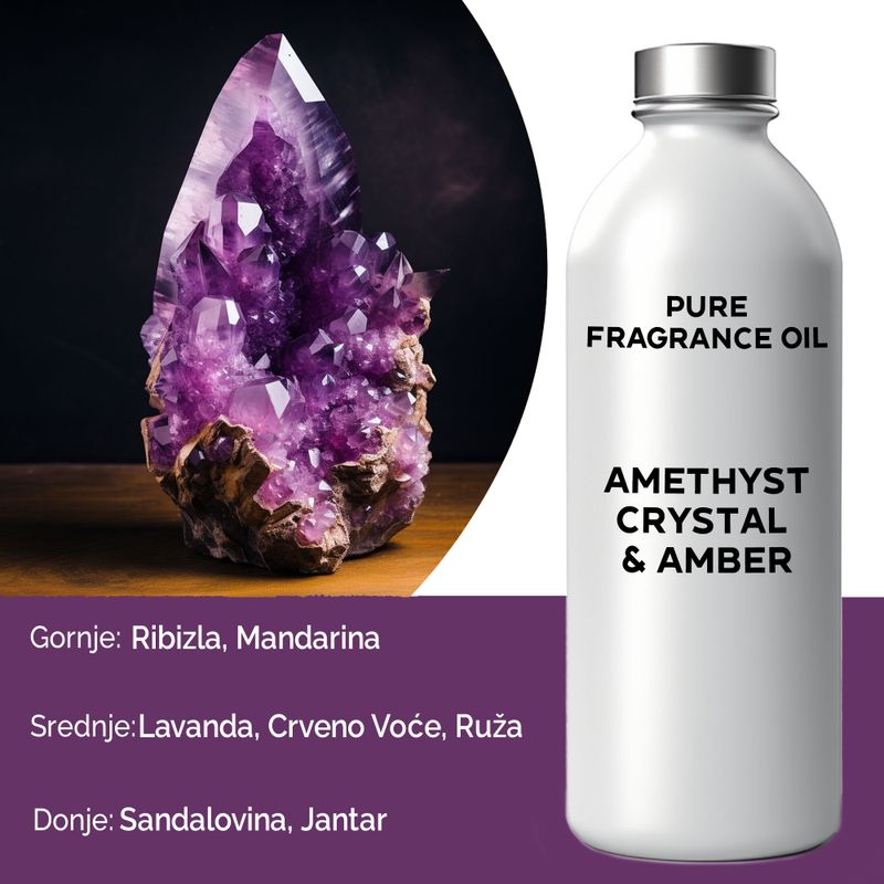 Ametistkristall & Bärnsten Ren Doftolja - 500ml