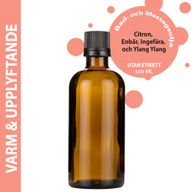 Varm & Upplyftande Massageolja - 100ml - Utan Etikett