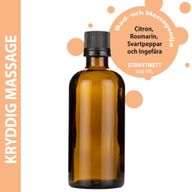 Kryddig Massageolja - 100ml - Utan Etikett