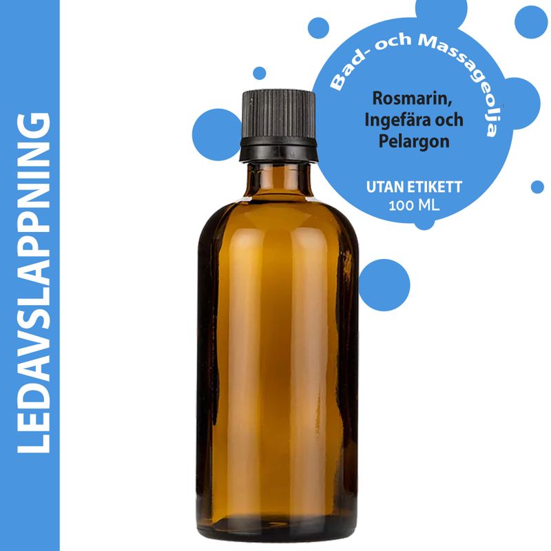 Ledavslappning Massageolja - 100ml - Utan Etikett