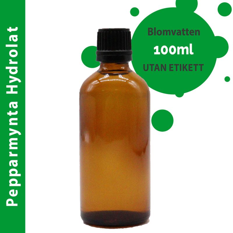 Pepparmynta Hydrolat Blomvatten 100ml - Utan Etikett