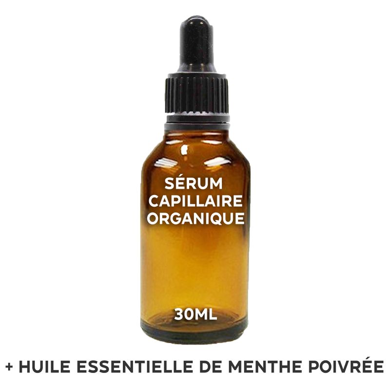 Ekologiskt Hårserum Utan Etikett 30ml - Pepparmynta