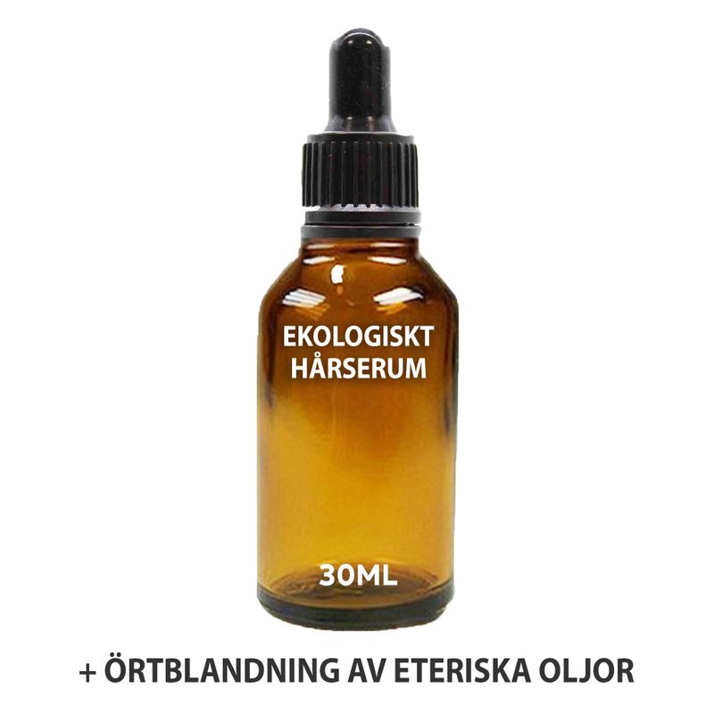 Ekologiskt Hårserum Utan Etikett 30ml - Örter