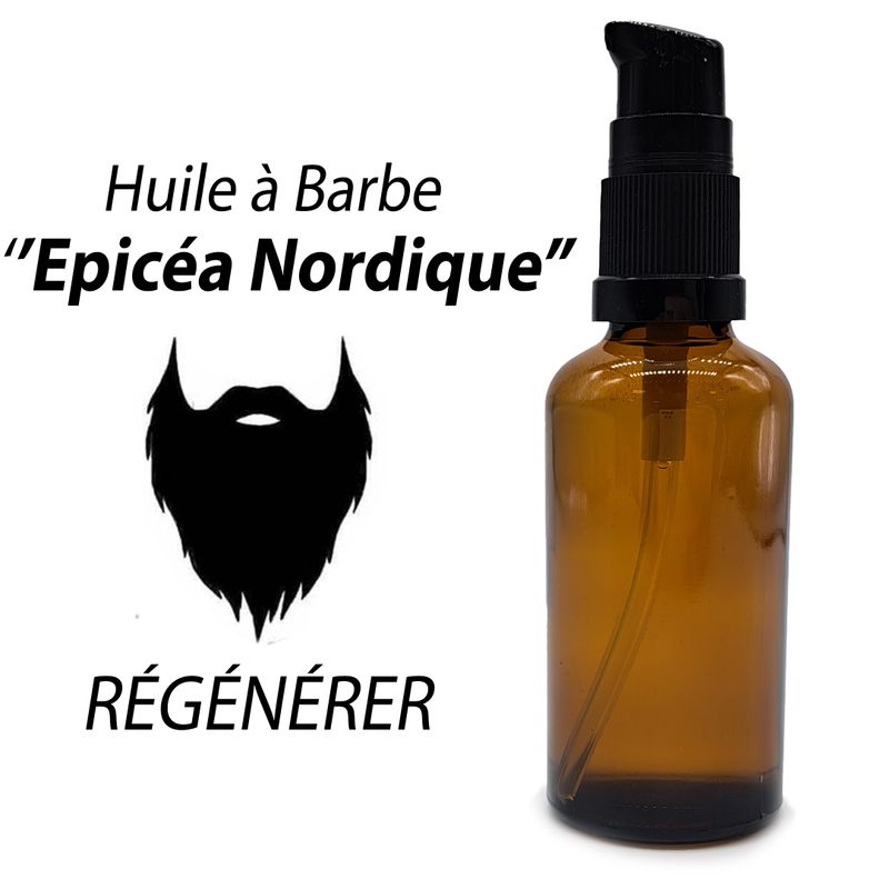 50ml Skäggoljor - Nordisk Gran - Utan Etikett