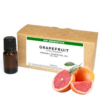 Grapefrukt Ekologisk Eterisk Olja 10ml - Utan Etikett