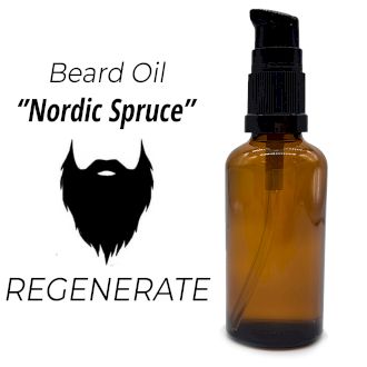 50ml Skäggoljor - Nordisk Gran - Utan Etikett