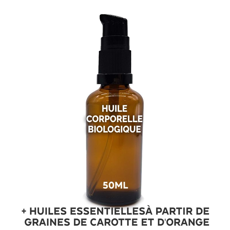Ekologisk Kroppsolja 50ml - Morot & Apelsin - Utan Etikett