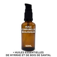 Ekologisk Kroppsolja 50ml - Sandelträ & Myrra - Utan Etikett