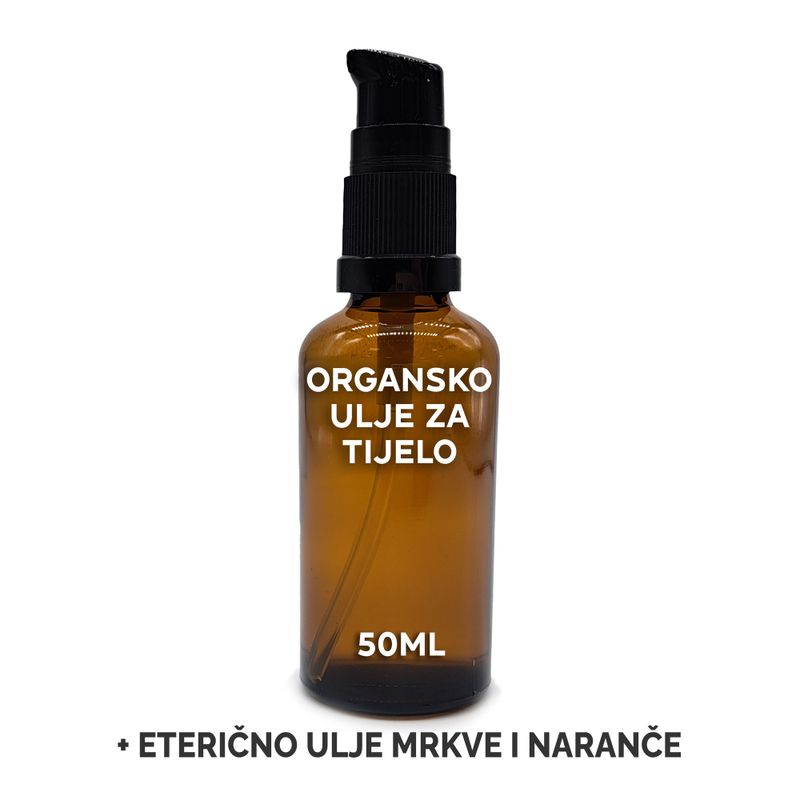 Ekologisk Kroppsolja 50ml - Morot & Apelsin - Utan Etikett