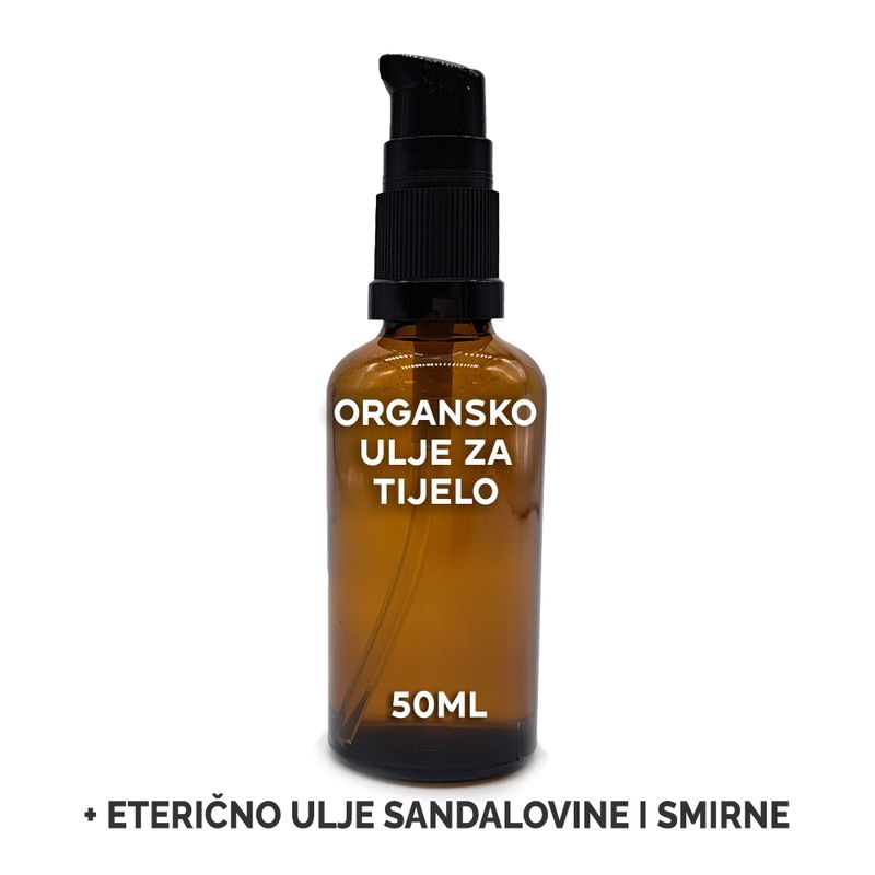 Ekologisk Kroppsolja 50ml - Sandelträ & Myrra - Utan Etikett