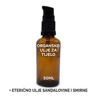 Ekologisk Kroppsolja 50ml - Sandelträ & Myrra - Utan Etikett
