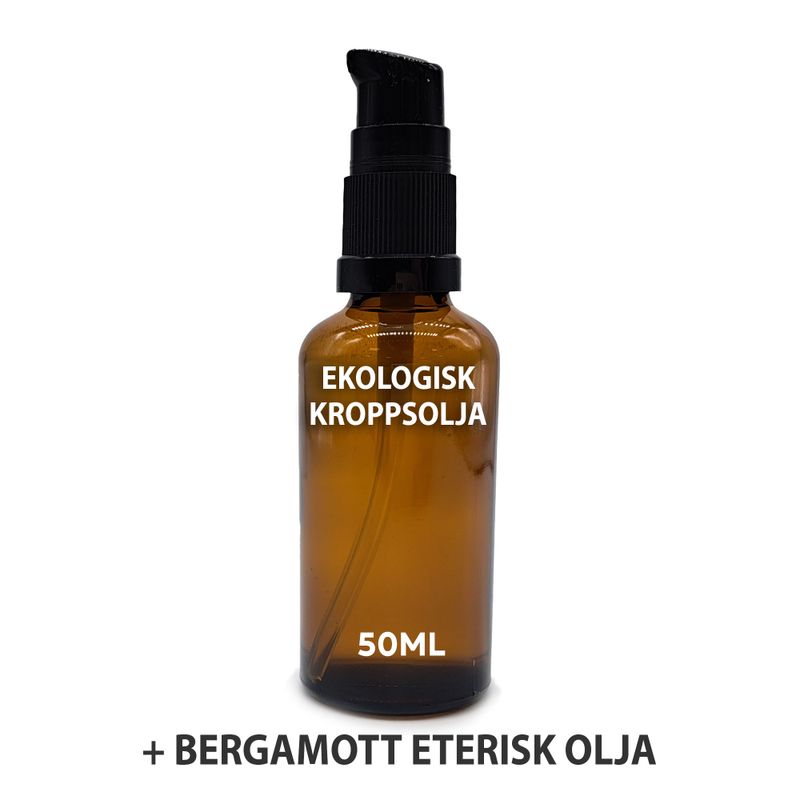 Ekologisk Kroppsolja 50ml - Bergamott - Utan Etikett