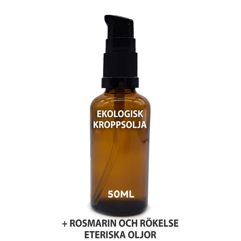 Ekologisk Kroppsolja 50ml - Rosmarin & Rökelse - Utan Etikett
