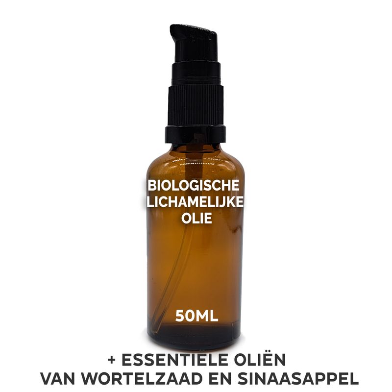 Ekologisk Kroppsolja 50ml - Morot & Apelsin - Utan Etikett