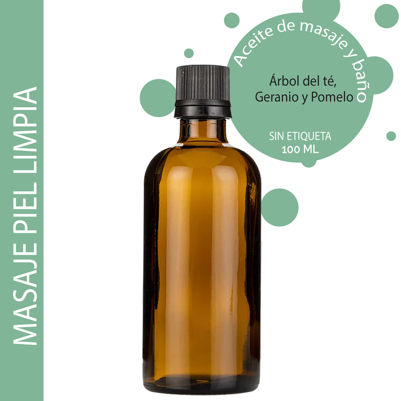 Klar Hud Massageolja - 100ml - Utan Etikett