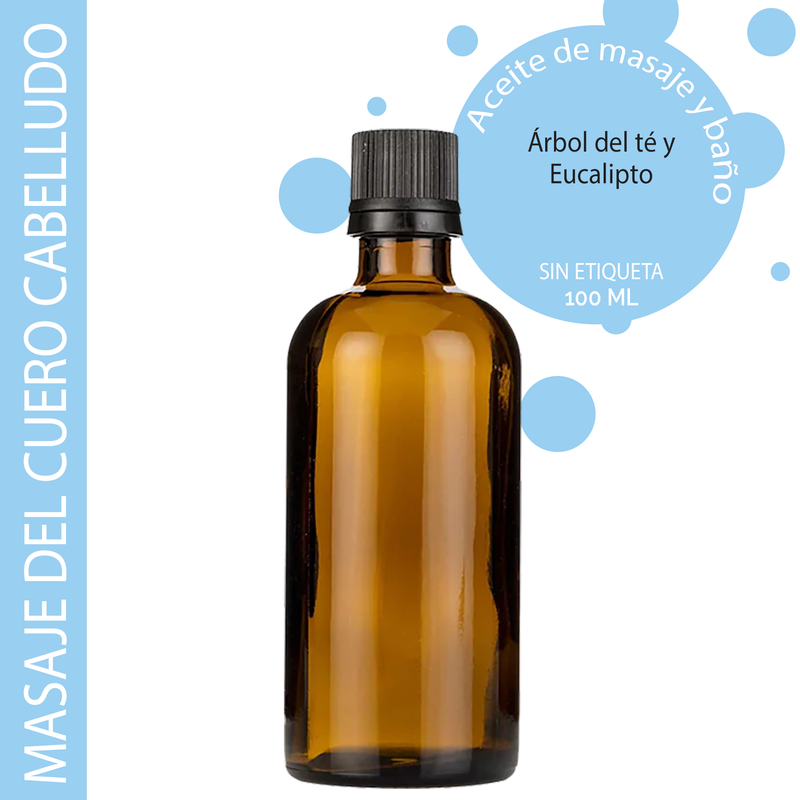 Hårbotten Massageolja - 100ml - Utan Etikett