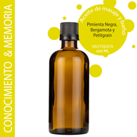 Öka Medvetandet Massageolja - 100ml - Utan Etikett