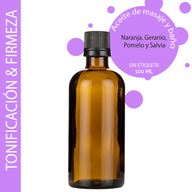 Tonande & Stärkande Massageolja - 100ml - Utan Etikett