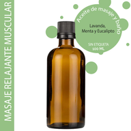 Muskelavslappning Massageolja - 100ml - Utan Etikett