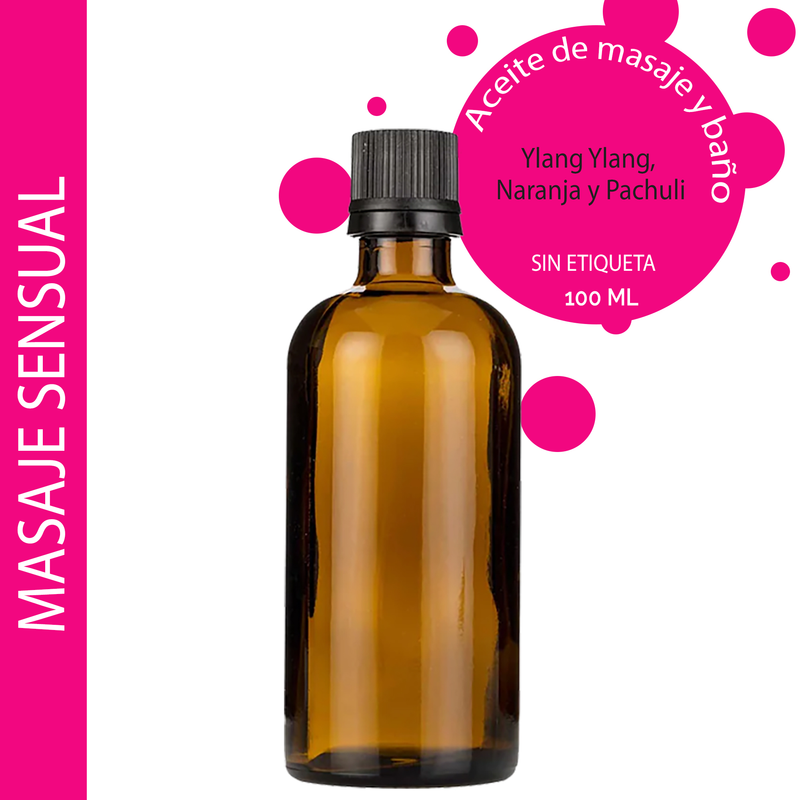 Sensuell Massageolja - 100ml - Utan Etikett