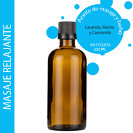 Avkopplande Massageolja - 100ml - Utan Etikett