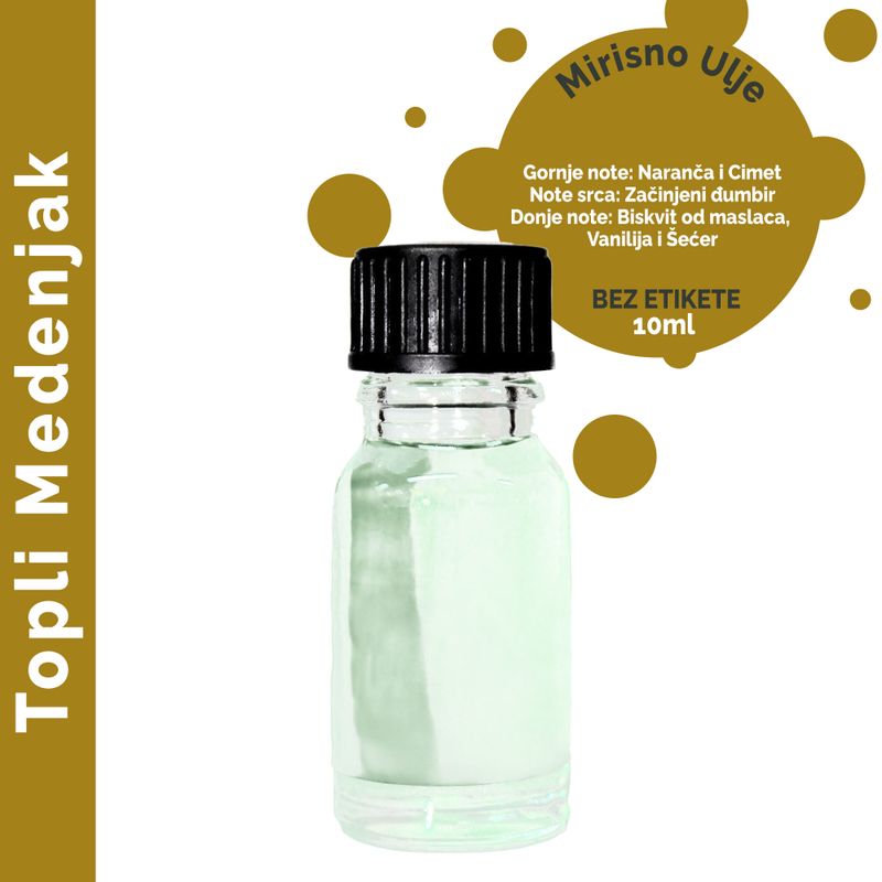 Varm Pepparkaka Doftolja 10ml - Utan Etikett