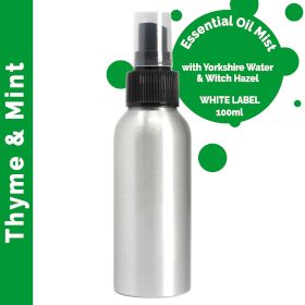 100ml Rumsspray med Eteriska Oljor - Timjan & Mynta - Utan Etikett