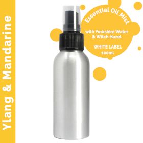 100ml Rumsspray med Eteriska Oljor - Ylang Ylang & Mandarin - Utan Etikett