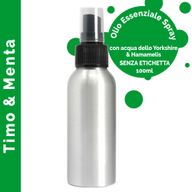100ml Rumsspray med Eteriska Oljor - Timjan & Mynta - Utan Etikett