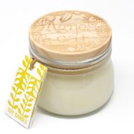 180g Presentförpackat Sojavaxljus i Glasburk - Citrus