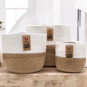 Förvaringskorgar / Tvättkorgar av Bomullsrep - AWGifts Sverige - Leverantör av Present- och Aromaterapiartiklar