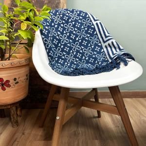 Handgjorda Indigo-Plädar - AWGifts Sverige - Leverantör av Present- och Aromaterapiartiklar