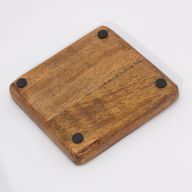Stor Emaljerad Fyrkantig Smyckesbricka 15x15x2.5cm - Svamp-design Blå