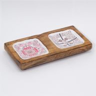 Dubbel Smyckesbricka 20x10x2.5cm - Hop Hare