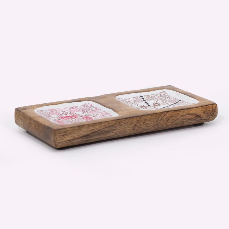 Dubbel Smyckesbricka 20x10x2.5cm - Hop Hare