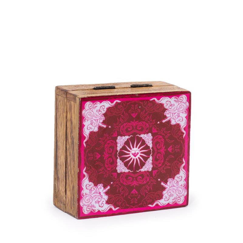 Liten Emaljerad Fyrkantig Ask 10x10x4.2cm - Hop Hare